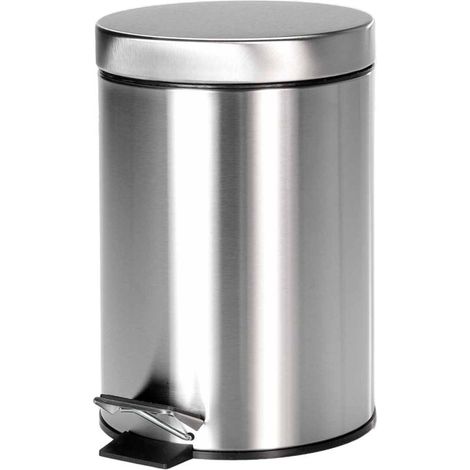Poubelle à Pédale en Inox "Inoxia" 3L Chrome (1/3)