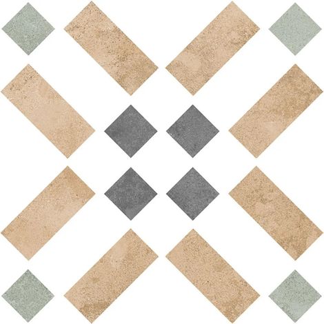 Ribesalbes – Carrelage carreaux de ciment 15x15 cm – Résistant à l'humidité – Pour murs et sols intérieurs et extérieurs – Style moderne et élégant (1/2)