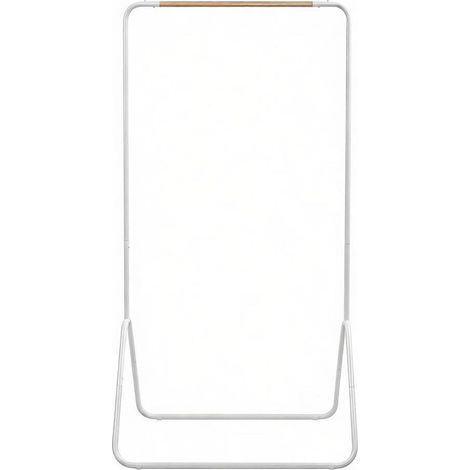 Penderie sur pied multifonctionnelle en métal blanc, porte-manteaux d’entrée avec barre haute, pour chambre, salon et balcon, facile à monter  CHICFURN (1/5)