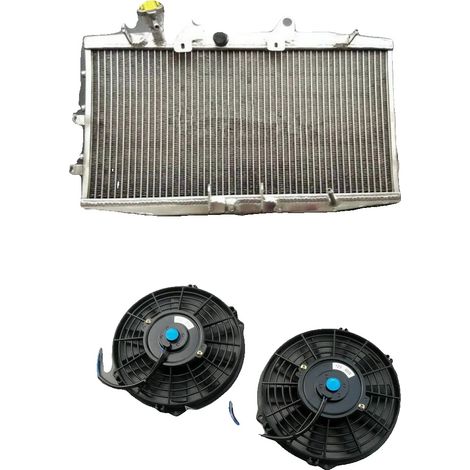 Radiador y ventiladores de aleación de aluminio, compatibles con Triumph Rocket III 2300, mayor eficiencia de refrigeración, calidad garantizada y probada. (1/5)