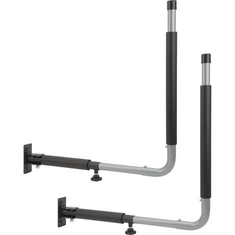 Support mural pliable télescopique pour coffre de toit de voiture, support de charge de 50KG, crochets de rangement pour Kayak, canoë, planche de surf. (1/5)