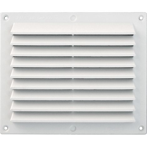 GRIGLIA AEREAZIONE MM 175X146 PLASTICA BIANCA