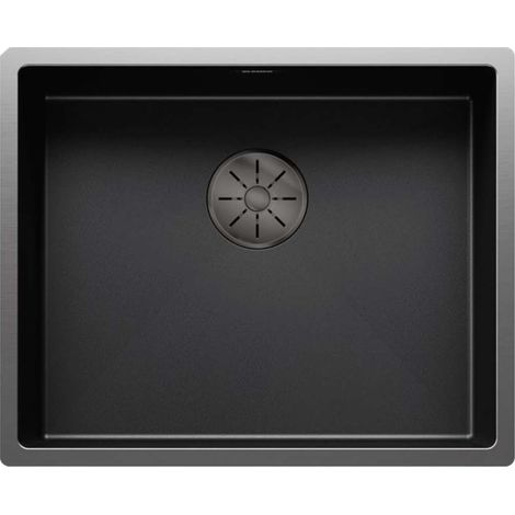 Blanco Claron 500 - Spüle, 50x40 cm, dunkler Stahl 527834