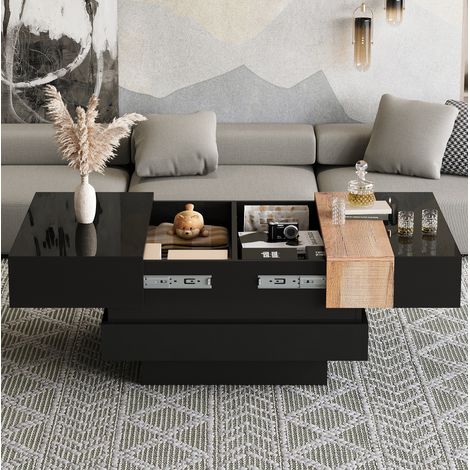 Tavolo salotto con contenitore estraibile 70x70 cm OKMYHOME (1/5)