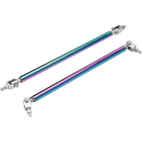 Für Mitsubishi Lancer Evo X 15 cm verstellbare Frontstoßstangenlippe Splitter Streben Verbindungsstangen Spoiler Zugstrebe --15 cm MULTI