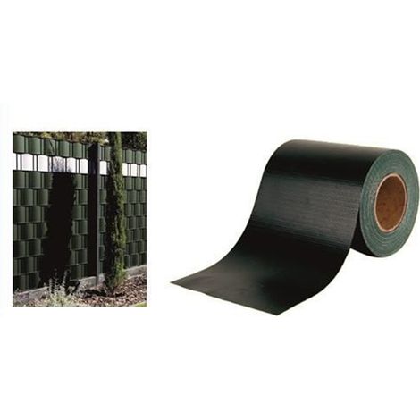 TRADE SHOP - Frangivista Rotolo Verde Pvc Per Balconi Ringhiere Recinzioni Protezione 19cmx35mt 06267 -