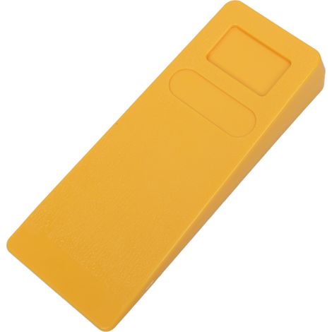 Cale d'abattage en plastique ABS conique orange 19x7,9x3 cm pour coupe arbre coffret de 1 (1/5)