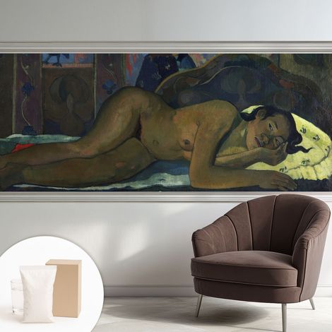 Papier peint intissé avec imprimé pour intérieur moderne application facile a motif - Colle incluse gratuite Calme exotique 250x104 cm (1/5)