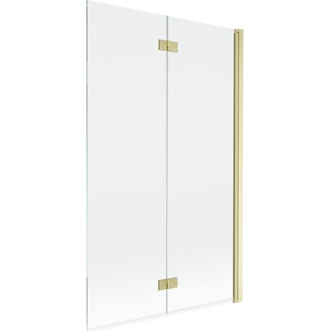 Mexen Mist Duschabtrennung 2-flügelig rechts 110 x 150 cm, transparent, gold gebürstet - 8A9-110-002-55-00-P (1/5)