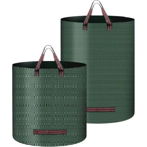 Gartenabfallsack,Laubsäcke,Faltbar & Wasserdicht Robuste,für Laub, Rasenschnitt (1/2)