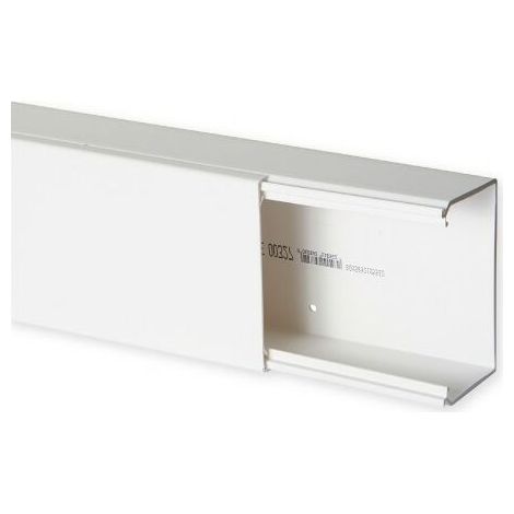 Goulotte de distribution TA-E 100x60mm - Barre de 2m - 1 compartiment - Blanc (1/2)