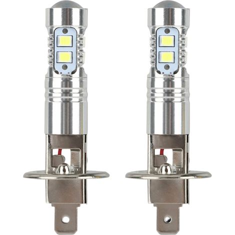 Ampoule LED 100 W, phares, feux antibrouillard, phares à 360°, kit LED H1 blanc super 6000 K 100 W, phares de voiture LED H1, éclairage LED H1 100 W - 2 pièces