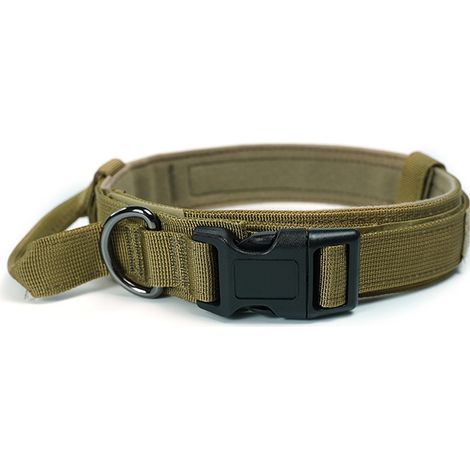 Collier Pour Chien - Nylon Réglable avec Boucle Métallique et Poignée pour Dressage - Pour Chiens Moyens et Grands - 1 Pièce (1/5)