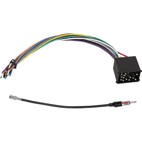 Faisceau de câbles autoradio + kit de connecteur adaptateur d'antenne de remplacement (1/5)