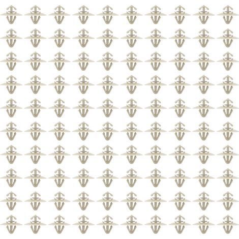 Kit de 100 clips de montage de moulures extérieures pour portes - ABS/métal - Compatible Vivaro‑A 2001‑2014 (1/5)