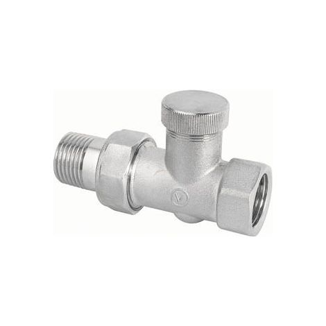 Robinet de radiateur droit à retour VECTOR nickelé 1/2 pouce type ZO-P-15