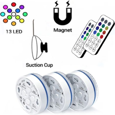 RGE BDD Lot de 4 lumières sous-marines avec télécommande, lumières de piscine sous-marines LED multicolores étanches RVB pour vase, fête, Noël, piscine, mariage