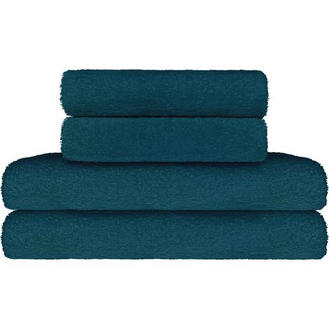 Set Asciugamani Bagno 100% Cotone Super Assorbenti Telo Doccia Spugna Professionali Salvietta Lavetta Viso Asciugamano Salviette Teli Asciugamano Ospite Qualità Hotel Lavette 2 teli doccia+4 asciugama