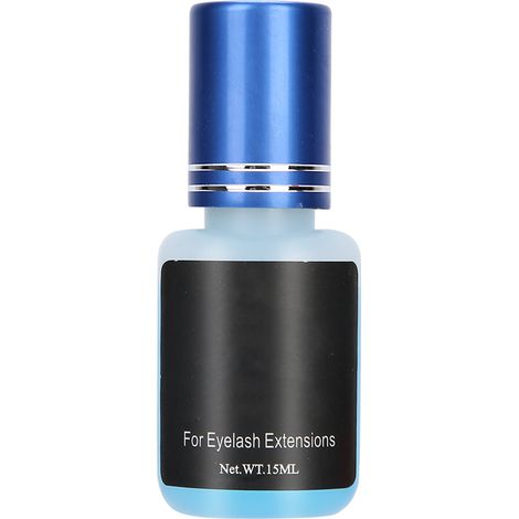 Colle à faux cils 15ml séchage rapide, adhésif transparent longue tenue pour extension de cils, colle professionnelle résistante. (1/5)