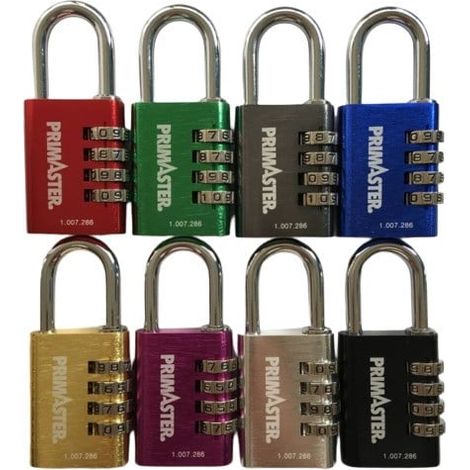 Primaster Zahlenschloss Aluminium 85 mm Zahlenkombination