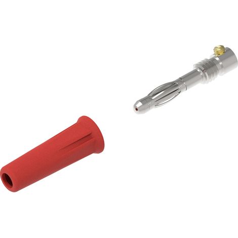 Electro PJP 1060-C-CD1-R Büschelstecker Stecker, gerade Stift-Ø: 4 mm Rot 1 St. (1/2)