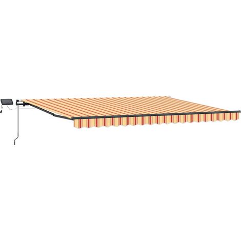 Maison Exclusive - Tenda Retrattile giallo e arancione 400 ×300 cm Tessuto
