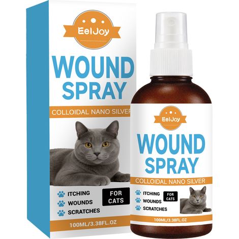 Spray de soin pour la peau du chat : nettoie en douceur et élimine les poils, les débris et les impuretés. Format pratique – 100 ml (1/5)