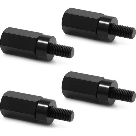 Ortviai Élévateur de Siège UTV pour Can-Am Maverick X3 – 4 Pièces en Alliage d’Aluminium Noir, Hauteur +1,5"/2" avec Caoutchouc (1/5)