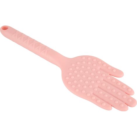 Marteau de massage palmaire à déclenchement, outil portable pour soulager la fatigue musculaire, couleur rose, patère de pression. (1/5)