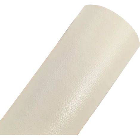 Patch Cuir - Rouleau Adhesif 50 x 137 cm - Pour Réparation Canapé Sacs Vestes Sièges Voiture - Blanc Clair - 1 Pièce