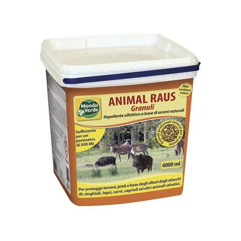 Repellente Per Animali Selavatici Animal Raus in Granuli 4000ml Fino a 500mt