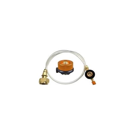 Adaptateur de cartouches de gaz pour cuisinière à gaz extérieure - Pour camping et camping - Adaptateur de buse pour LPG, cylindre plat, adaptateur de bouteille