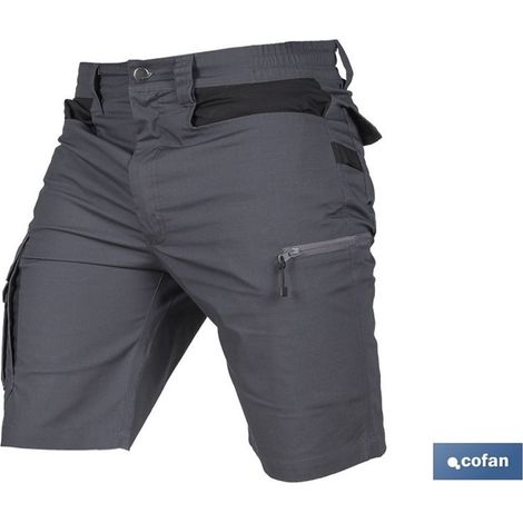 Short de travail Frigg, 215 g/m², 65 % polyester, taille 58, avec poches multifonctions