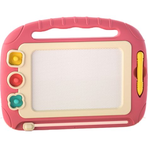 Tableau Magnétique Réinscriptible - Pour Dessin Enfant - Surface Large 30 x 22 cm - Avec Tampons Magnétiques Et Gomme Ergonomique - 1 Pièce (1/5)