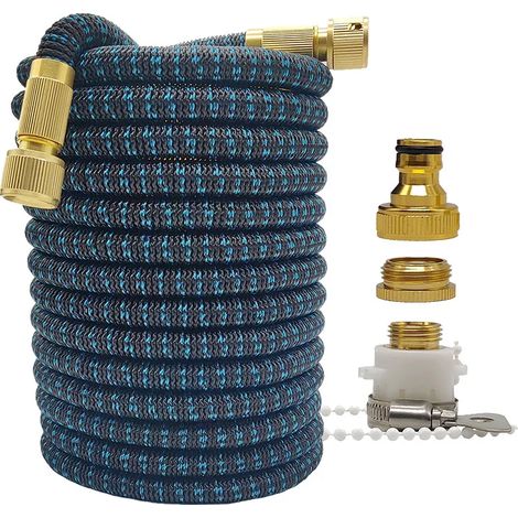 Tuyau d'arrosage bicolore extensible, flexible et bicolore, haute pression, pour la maison et le jardin, idéal pour l'irrigation des jardins et des exploitations agricoles, ainsi que pour le lavage de