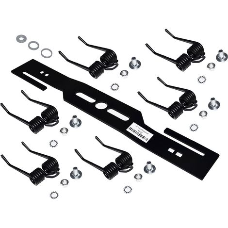 Lame de scarificateur / lame de tondeuse / enlève-mousse + 6 ressorts doubles trempés