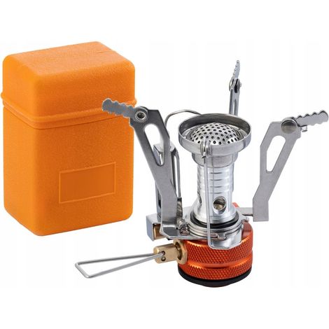FORNELLO DA CAMPEGGIO PIEGHEVOLE CON BRUCIATORE A GAS E FILETTATURA DA 7/16" PIZO
