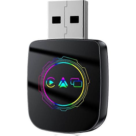 Adaptateur CarPlay sans fil 3 en 1 pour boîtier CarPlay intelligent Android Auto, adaptateur CarPlay filaire vers dongle USB sans fil pour MirrorLink (1/5)