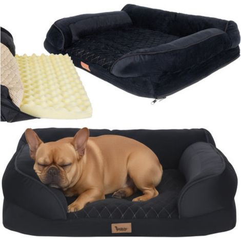 Lit orthopédique pour animaux S Purlov noir (1/5)