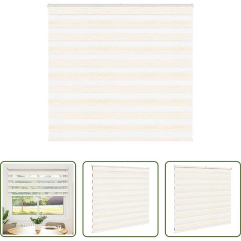 Doppelrollo - Doppelrollo Marmorbeige 165x100cm Stoffbreite 160,9 cm Polyester (1/5)