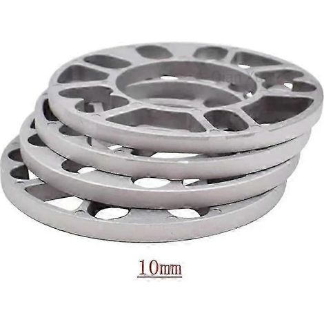 4 entretoises de roue universelles en aluminium de 3 mm, 5 mm, 8 mm et 10 mm, compatibles avec les entraxes de 4x100, 4x114,3, 5x100, 5x108, 5x114,3 et 5x120. (1/5)