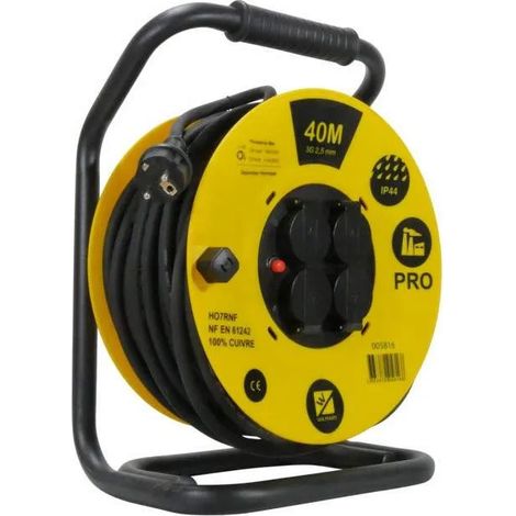 Bobina de cable profesional 40M en 3G2,5 mm2.