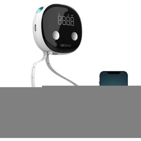 Cecotec Cinta Métrica Digital con Bluetooth, Pantalla LED y APP Surface Precision Body. Monitorea tus Medidas Corporales, Sincroniza Fácilmente con tu Smartphone, Función de Personalización