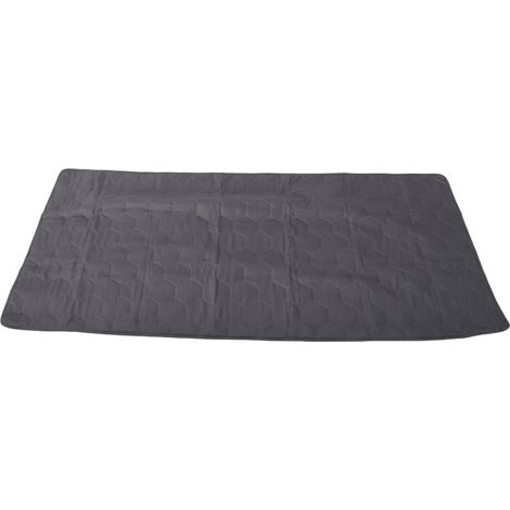 Protège-matelas imperméable gris foncé antidérapant alvéolé grande taille, lavable, pour canapé/lit (30 x 70 pouces). (1/5)