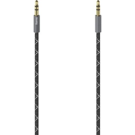 Hama 00205130 Audio-Kabel 1,5 m 3.5mm Schwarz, Grau