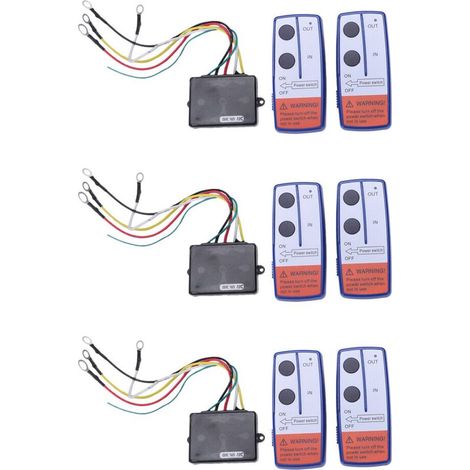 6X Recuperation Sans Fil Treuil Double Telecommande ATV Camion 24V 24 Volts (1/4)