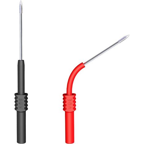 Goupilles de sonde arrière 2 pièces, sondes de Test flexibles et pliables pour le perage de fil, réparation de voiture automobile, tests électriques (1/5)