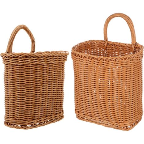 Hängende Wandkörbe Aufbewahrungskörbe aus Kunststoff Rattan