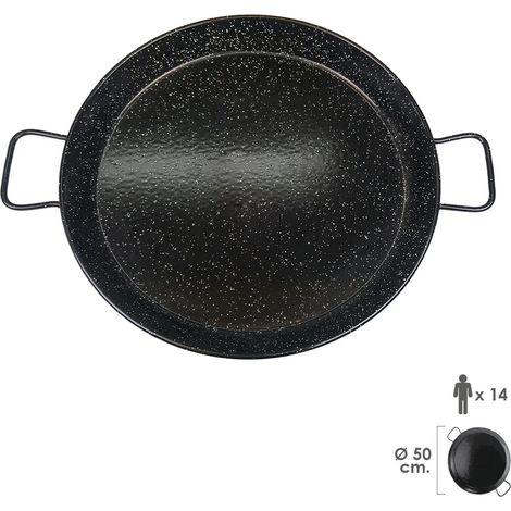 Paellera 050Cm 14 Raciones Hierro  Esmaltado Valenciana