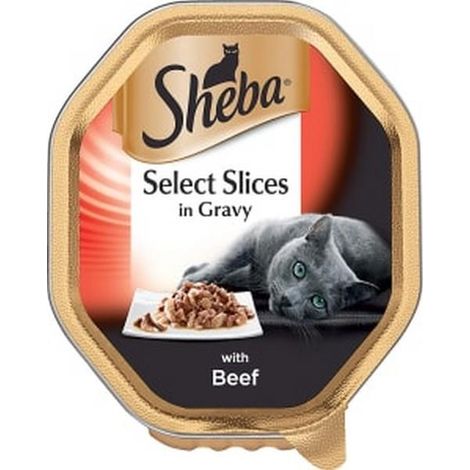 Sheba Alutray Select Slices Beef in Gravy 85g PK22 - 717547 (1/2)